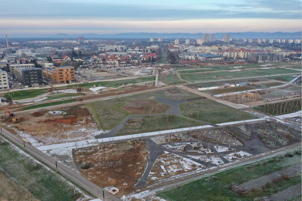 BUGA Mannheim 2023: Holzpavillon aus Heilbronn angekommen