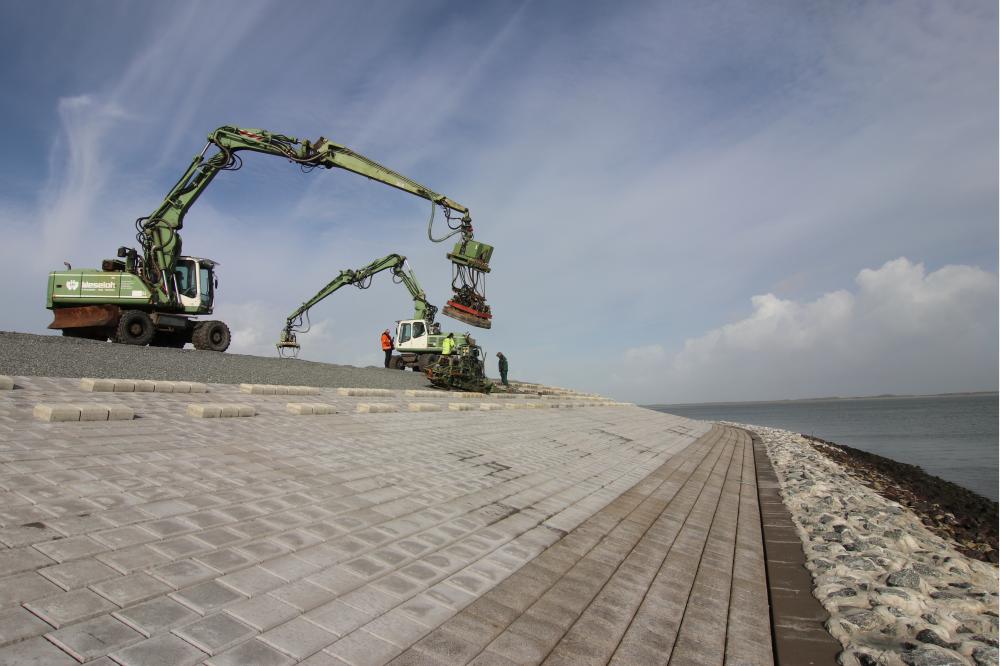 BERDING BETON liefert Verkalit&reg;-System f&uuml;r Deichsanierung auf Borkum