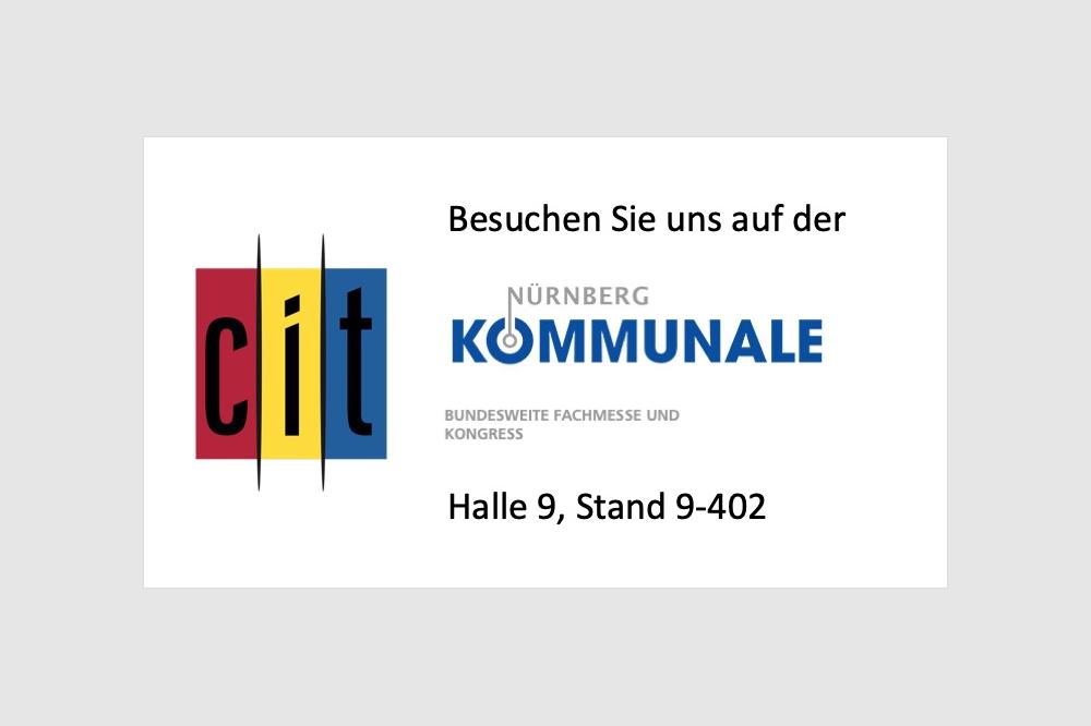 Modernes E-Government mit Low-Code-Plattform cit intelliForm auf der KOMMUNALE in N&uuml;rnberg