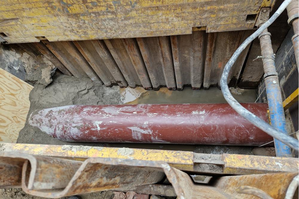 HS&reg;-Kanalrohre auch bei Fl&uuml;ssigboden eine perfekte Wahl