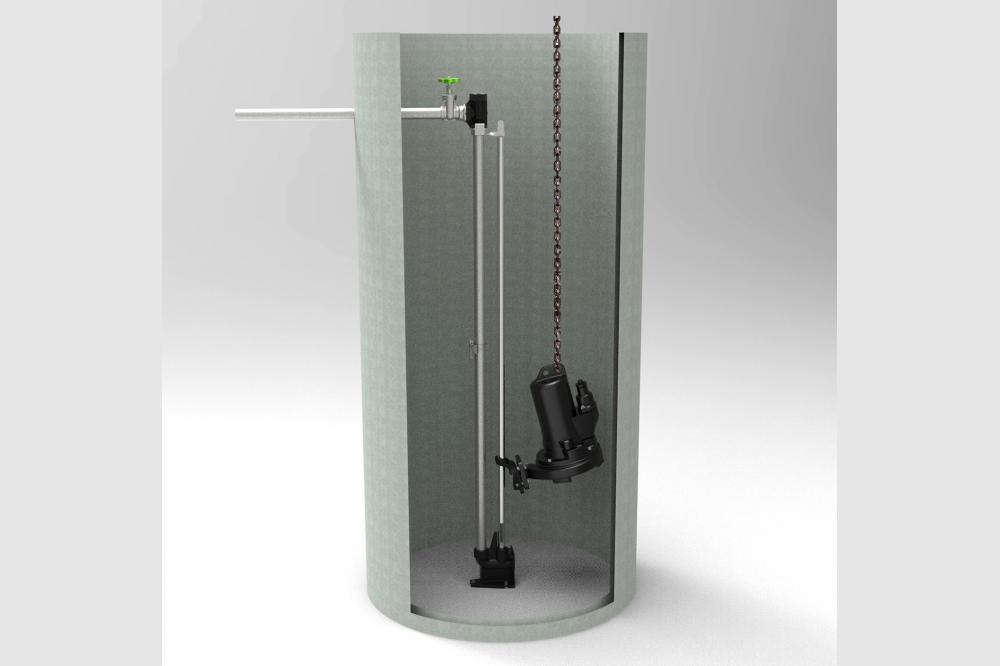 Vormontiertes Einbauset DN 40 f&uuml;r Pumpstationen von Pentair Jung Pumpen