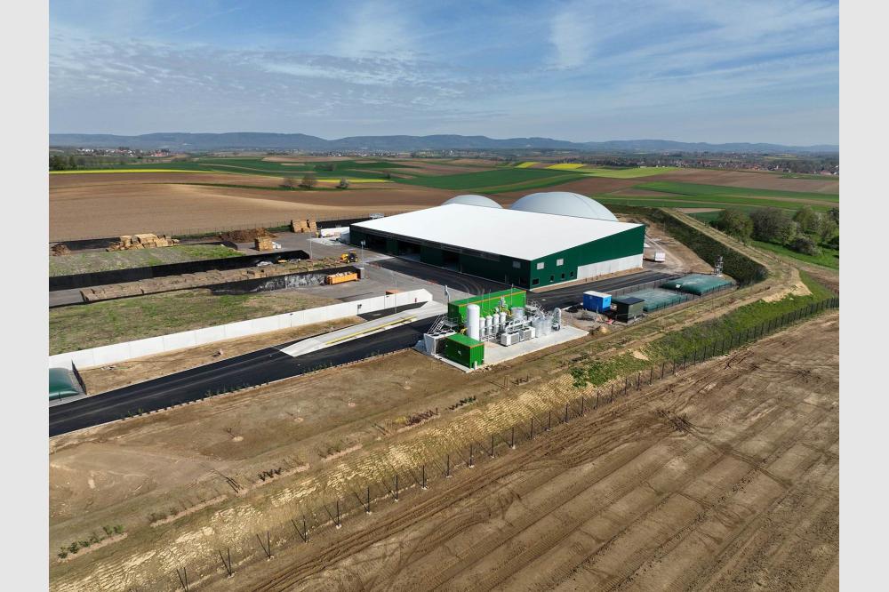 Neue Biomethananlage in Rittershoffen, im Elsass