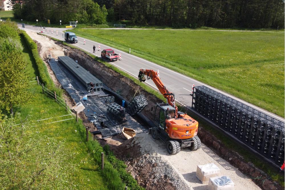 Burgoberbach l&auml;sst Radfahrer nicht im Regen stehen