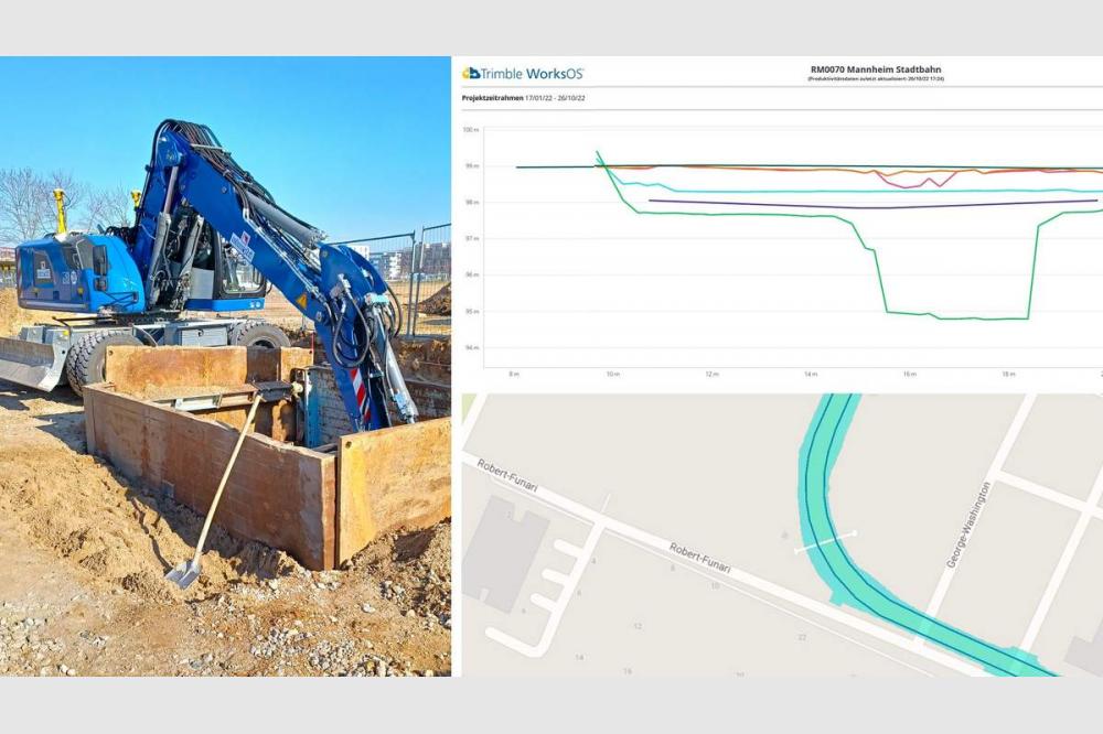 Erweiterung Mannheimer Stadtbahn mit integrierten Baudaten