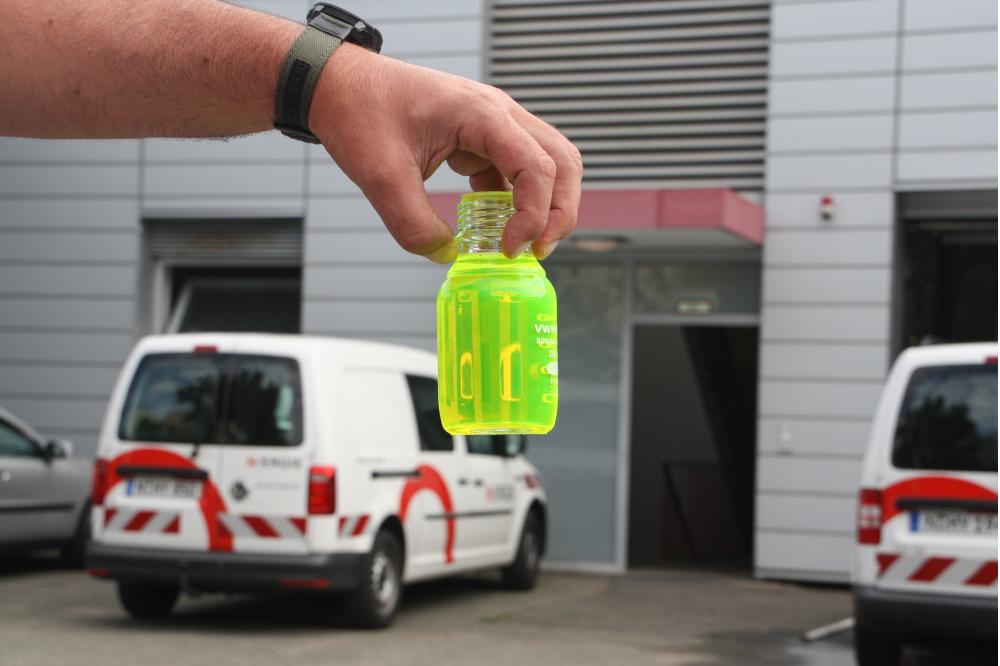 Lecksuche im Fernw&auml;rmenetz: N-ERGIE f&auml;rbt Heizwasser in Langwasser, S&uuml;ndersb&uuml;hl und St. Leonhard gr&uuml;n ein