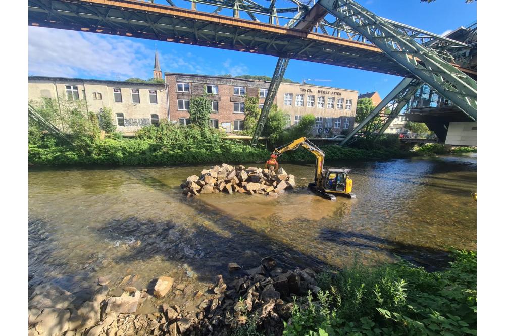 Wupper-Renaturierung geht mit gro&szlig;en Schritten voran
