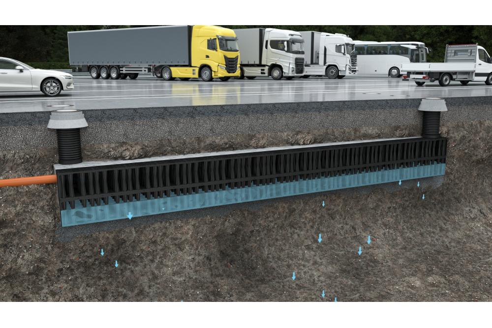 Neue Versickerungsl&ouml;sung erleichtert Transport, Lagerung und Handling