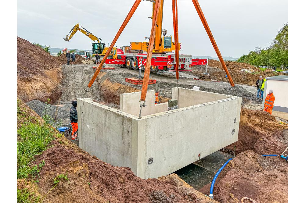 Betonfertigteile als Trinkwasserspeicher