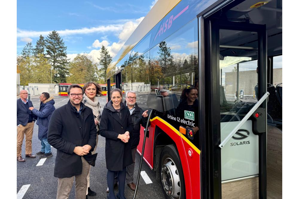 HSB: Erster E-Omnibus in Hanau geladen