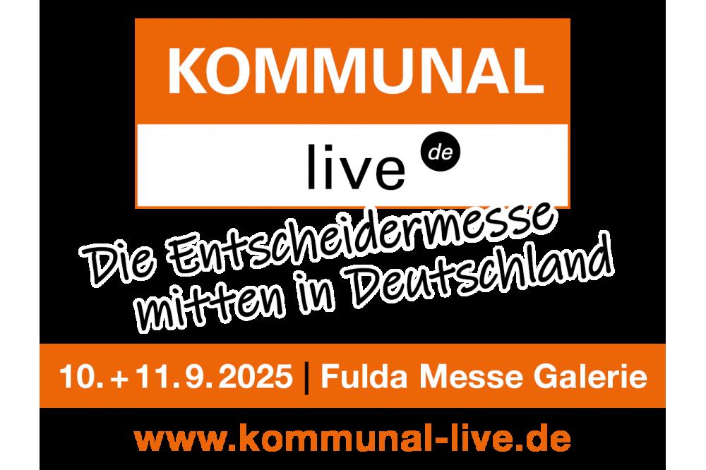 KOMMUNAL live.de &ndash; Die Entscheidermesse f&uuml;r kommunale Technik