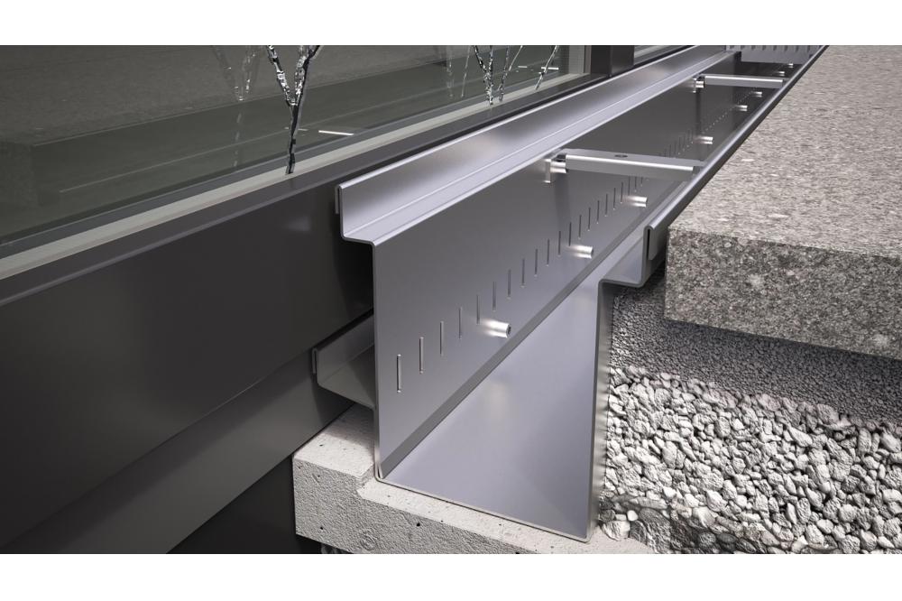 Steelfix Flex – Fassadenrinne mit flexibler Einbaufunktion 