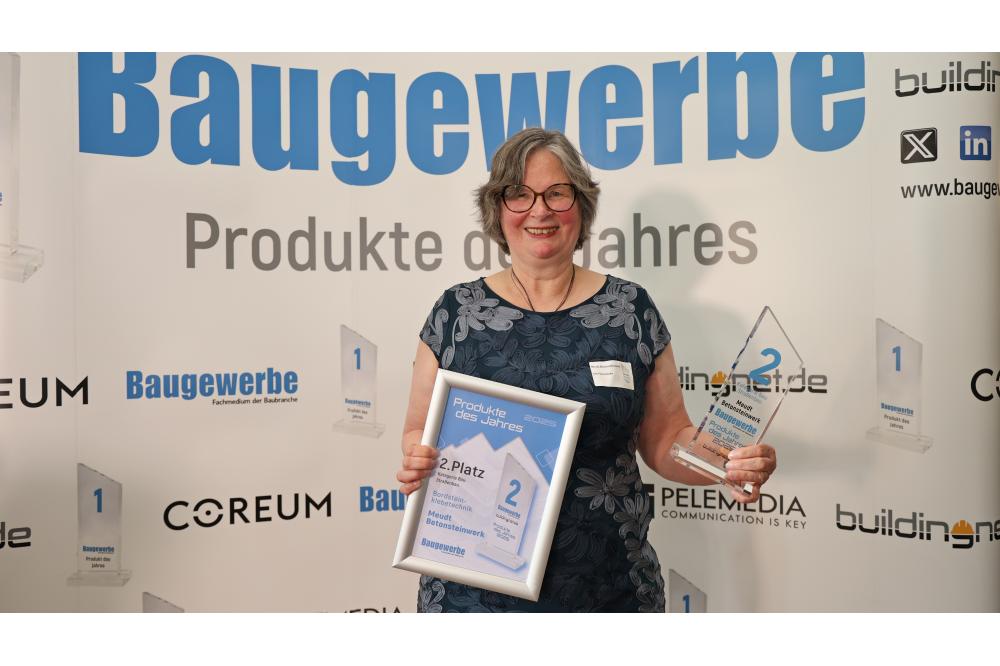 Bordsteinklebetechnik von Meudt ist Produkt des Jahres 2025
