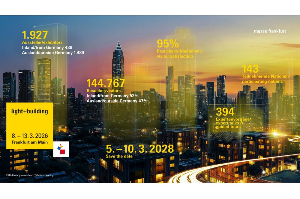 Light + Building 2026 zeigt Innovationsdynamik der Branche